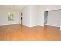 Bright living room with hardwood floors, fresh paint, and natural light at 2172 Cold Springs Cir, Lithonia, GA 30058