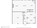 Floor plan showing the first floor including the living room, kitchen, and garage at 5900 Fairington Farms Lane Ln, Stonecrest, GA 30038