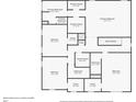 Floor plan showing the second floor including bedrooms and bathrooms at 5900 Fairington Farms Lane Ln, Stonecrest, GA 30038
