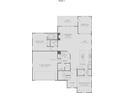 First floor layout showing a two-car garage, guest suite, gathering room, and kitchen at 4835 Wayt Farm Overlook, Cumming, GA 30040