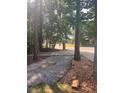 Gravel driveway leading to property with mature trees and wooded surroundings at 255 Emerald Pointe Dr, Carrollton, GA 30116