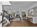 Inviting living space with hardwood floors, fireplace, and an open floor plan perfect for entertaining at 502 Bridge Se Ln, Smyrna, GA 30082