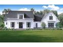 Inviting modern farmhouse with lush green lawn, offering great curb appeal at 1290 Jack Page Ln, Canton, GA 30115