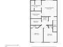 Third floorplan with Primary suite, laundry room, and bedrooms at 11768 Wellsley Way, Johns Creek, GA 30005