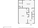 First floorplan featuring the garage, foyer, bathroom, and Gathering room at 11768 Wellsley Way, Johns Creek, GA 30005