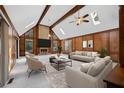 Staged living room featuring fireplace and modern décor at 4116 River Cliff Chase Se, Marietta, GA 30067