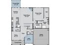 Open-concept floor plan with spacious Gathering room, kitchen, dining, study, and a primary suite at 133 Willow Bend Rd, Hiram, GA 30141