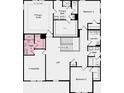 Second floor floorplan featuring bedrooms, bathrooms, laundry room, and loft at 82 Sheryl Way, Loganville, GA 30052