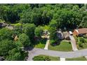 An aerial view showcases a house nestled among lush trees and a well-manicured lawn at 4745 Masters Ct, Duluth, GA 30096