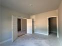 Unfinished bedroom with crisp white doors and neutral walls awaiting personalization at 5381 Tuscany Dr, Douglasville, GA 30135