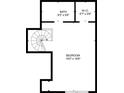 Floor plan showcasing bedroom, bath, and WIC layouts with detailed dimensions at 4701 Flat Shoals Rd # 25F, Union City, GA 30291