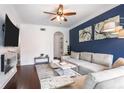 Inviting living room with a cozy sofa, a large TV, and a contemporary decor perfect for relaxing at 3777 Peachtree Ne Rd # 1326, Atlanta, GA 30319