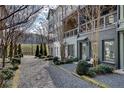 Backyard with landscaping showing view to park at 768 Aerial Way, Atlanta, GA 30312