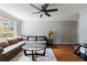 Inviting living room with hardwood floors, neutral walls, and comfortable seating at 3541 Old Chamblee Tucker Rd # B, Atlanta, GA 30340