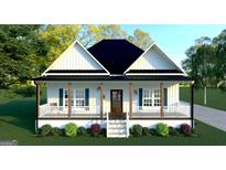 Charming home with a welcoming porch and well-maintained landscaping at 95 Rome St, Temple, GA 30179