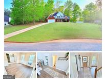 Beautiful two-story home with lush green lawn and manicured landscaping at 515 Sherwin Ct, Mcdonough, GA 30252