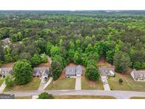 A lovely view of homes with large lawns on a wooded lot at 563 Deadwood Trail, Locust Grove, GA 30248