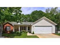 Inviting single Gathering home with well-manicured lawn, attached garage, and traditional design elements at 254 Roberts Trl, Locust Grove, GA 30248