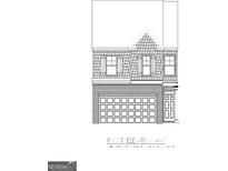 Detailed rendering of a two-story townhome featuring brick and siding accents at 310 Sound Circle, Stockbridge, GA 30281