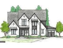 Charming two-story house featuring a beautifully sketched elevation and well-manicured lawn at 385 Snead, Fayetteville, GA 30215
