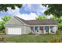 Inviting one-story home featuring a two-car garage, covered front porch, and attractive landscaping at 1186 Cross Plains Rd, Carrollton, GA 30116