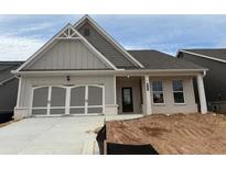 Charming single-story home with a two-car garage and a beautifully designed front entrance at 625 Moorhen Way, Loganville, GA 30052