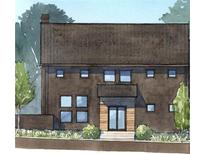 Two-story home with dark brown exterior and multiple windows at 1200 Lupo Loop, Chattahoochee Hills, GA 30268