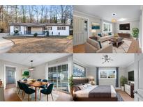 White ranch house with gray front porch and landscaping at 790 Gettysburg Ne Trl, Kennesaw, GA 30144