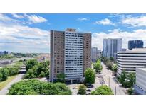 Aerial view of a high rise apartment building in the city at 215 Piedmont Ave # Apt 2210, Atlanta, GA 30308