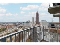 Stunning city skyline view from private balcony at 400 W Peachtree Nw St # 2303, Atlanta, GA 30308