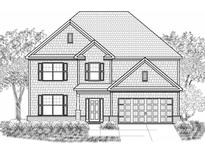 Two-story house with shingle-style siding, two-car garage, and landscaping at 4140 Gallery Chase, Cumming, GA 30028