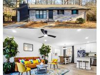 Charming brick ranch house with updated exterior and landscaping at 7994 Devonshire Dr, Jonesboro, GA 30238