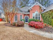 Brick house with two-car garage, landscaping, and a walkway at 40 Sweet Cane Ct, Grayson, GA 30017