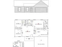 Two-bedroom, two-bath home with a two-car garage and open floor plan at 420 Florence Rd, Douglasville, GA 30134