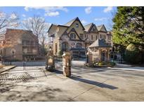Gated entrance to a community of upscale townhouses at 1918 Saxon Valley Ne Cir, Brookhaven, GA 30319