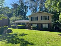 Ranch style home with well maintained lawn at 4198 Wellington Hills Ln, Snellville, GA 30039