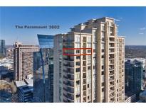The Paramount 3602 showing high rise condo building exterior with many windows and balconies at 3445 Stratford Ne Rd # 3602, Atlanta, GA 30326