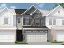 Two-story townhome with stone accents and a two-car garage at 210 Bastian Dr # 109, Villa Rica, GA 30180