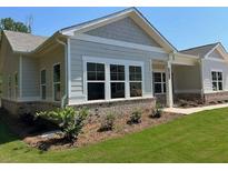 Newly built craftsman style home with front yard landscaping at 3875 Shelleydale Dr, Powder Springs, GA 30127