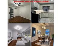 Renovated ranch with a studio basement features modern interiors in a collage at 2773 Fairlane Dr, Atlanta, GA 30354