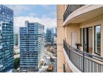 Enjoy amazing views of the city skyline from this condo's private balcony at 3445 Stratford Ne Rd # 2403, Atlanta, GA 30326