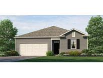 Charming one-story home featuring a two-car garage, landscaped yard, and neutral siding at 8603 Secretariat Dr, Lithonia, GA 30058