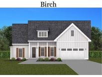 Charming new construction with a large 2-car garage, beautiful white siding, and black roof at 642 Presley Farm Pkwy, Rockmart, GA 30153