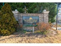 Stone entrance sign for Northridge Condominiums community at 6420 Magnolia Way, Morrow, GA 30260