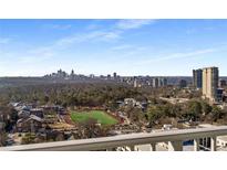 Stunning city view from the balcony, overlooking a green field, trees, and cityscape at 250 Pharr Road Northeast Ne Rd, Atlanta, GA 30305