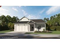 Charming one-story home with a two-car garage, landscaped front yard and inviting entryway at 491 Fescue Nw Ct, Kennesaw, GA 30144