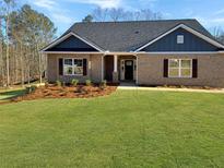 Charming brick home featuring a well-manicured lawn and beautifully landscaped front yard at 3402 Milan Ct, Douglasville, GA 30135