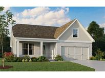 Charming single-story home with gray brick, attached garage, and well-maintained landscaping at 61 Colonial Terrace, Villa Rica, GA 30180