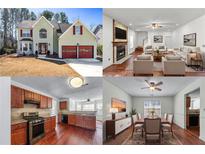 Collage showcasing the home's exterior, living room, kitchen, and dining areas at 475 Cascade Rise Sw Ct, Atlanta, GA 30331
