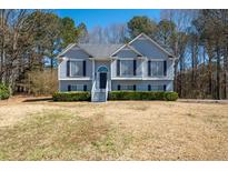 Charming two-story home with a well-manicured front yard and classic architectural details at 169 Bethnal Way, Douglasville, GA 30134
